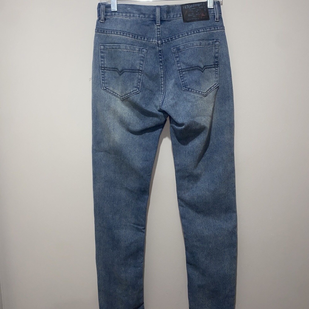 NWT Vintage Genes Lived in Denim Men's Slim Fit Jeans Comfort Stretch, 28x30 - Picture 6 of 12